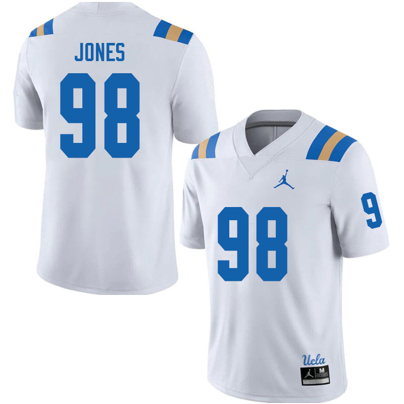 Jordan Brand Men #99 Kalen Jones UCLA Bruins College Football Jerseys Sale-White
